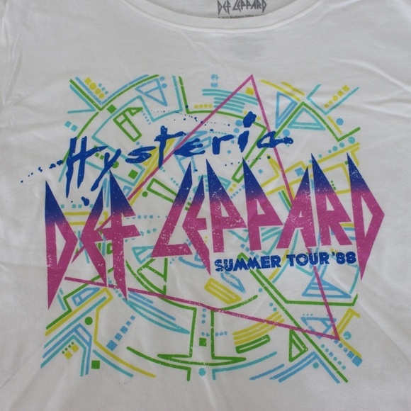 New w/Tags - Def Leppard - Hysteria 1988 Summer Tour Band Tee XL -Project Karma - Picture 2 of 7